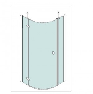 Frameless shower enclosures